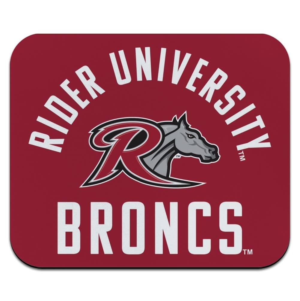 Rider University Broncs Logo Low Profile Thin Mouse Pad Mousepad