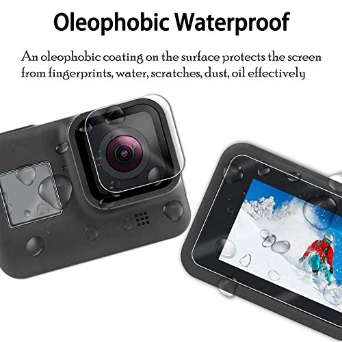 Pctc [9Pcs] Hero 1110 9 Screen Protector For Gopro Hero 11/10 / 9 Black, Ultra Clear Tempered Glass Screen Protector + Tempered Glass Lens Protector + Tempered Glass Front Lcd Display Film #TOP2