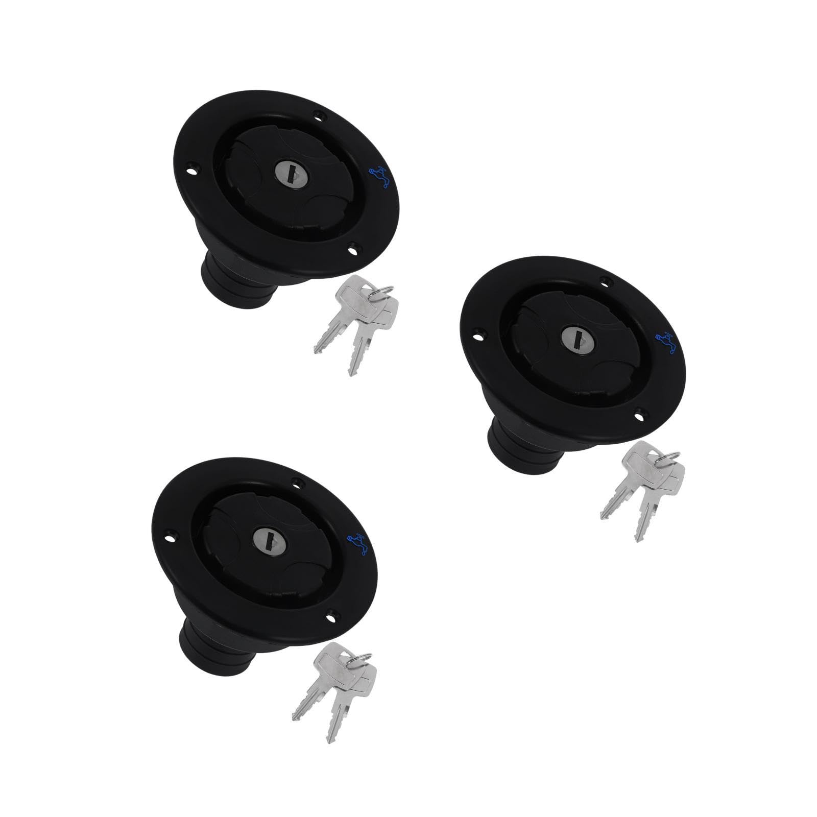 SOLUSTRE 3piezas Tapa De Llenado De Agua Rv Bloqueo Para Entrada De Agua Camper Tapa De Para Caravanas Diseño Práctico y Vehículos Recreativos