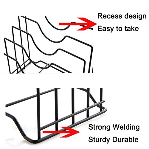 Pot Lid Holder,Lid Organizer,Pot Lid Rack Storage,Pan Lid Cover Cabinet Pantry Holder Rack Organizer, Multifunctional Kitchen Cookware Chopping Board Organizer Storage Rack (10.23x6.29x8.66 IN)