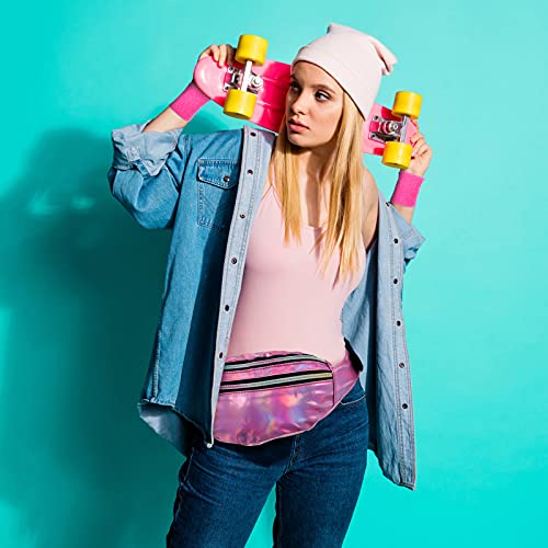 SATINIOR 80s Women Workout Outfit Neon Leg Warmer Headband Wristbands Fanny Pack Set 80s Accessories for Yoga Running4