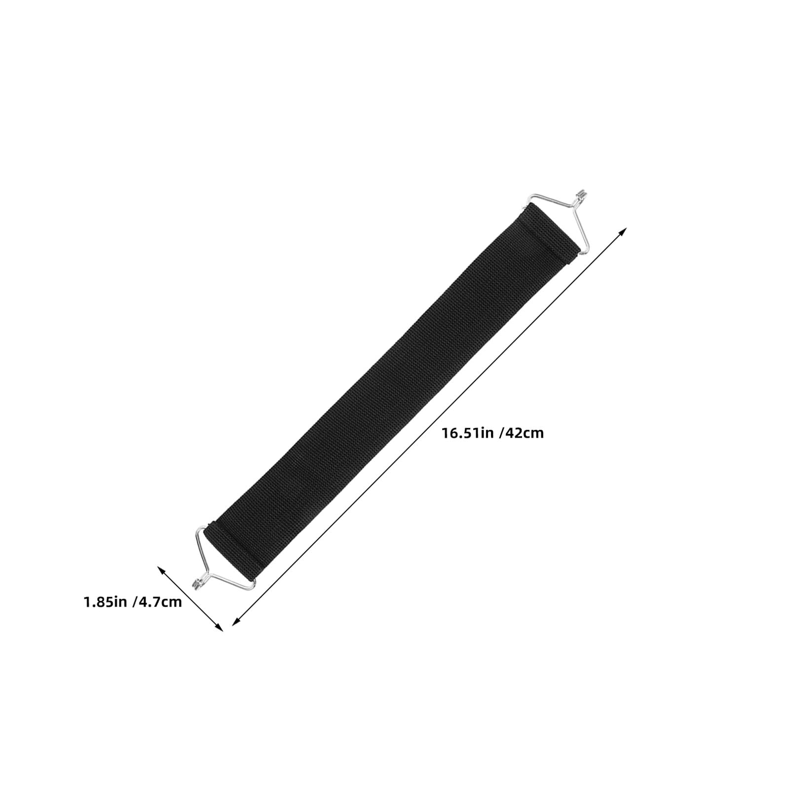 Toyvian Lot de 8 Sangles Renforcées en Nylon Noir pour Chaise Longue Pliable, Résistantes aux Fissures et Faciles à Ranger, pour Fauteuils D'extérieur et Voyages