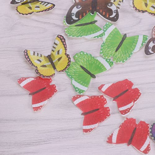 DOITOOL 96Pcs Borboleta Comestível Cupcake Toppers Papel de Arroz Topper Bolo Alimentar Decoração pa