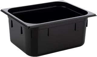 APS 82068 GN 1/3 Depósito Gastronorm de policarbonato, dimensiones 325 x 175 mm/altura 65 mm/volumen 2,4 litros, color negro