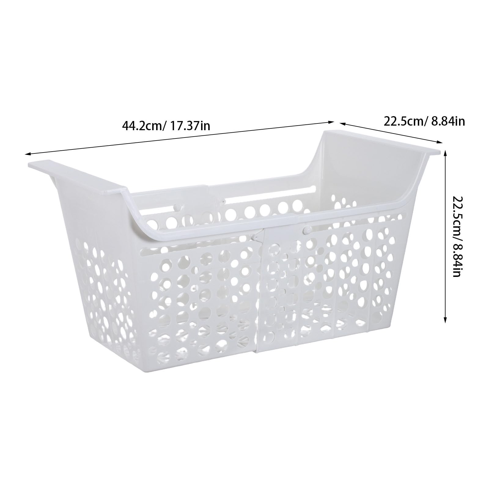 Cesta Organizadora Expandible para Congelador y Refrigerador Material Plástico, Tamaño 44.20x22.50x22.50 Cm, Ajustable y Fácil de Limpiar para Uso en Cocina y Hogar