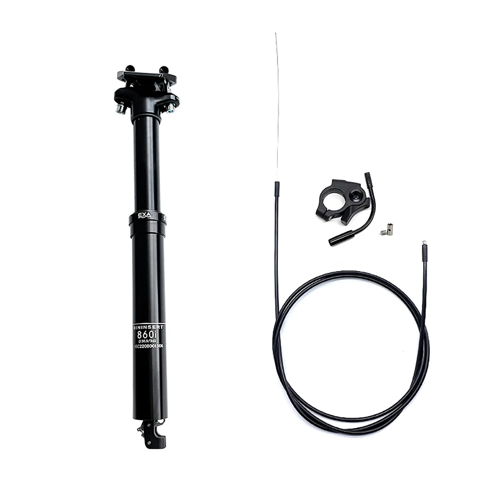 860i Sattelstütze Gefedert und Absenkbare 30,9/31,6mm Fahrrad Dropper Sattelstütze, MTB Hydraulische Teleskop Sattelstütze, Adjustable Seatpost Fahrradsattelstütze Höhenverstellbar