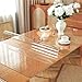 Clear Table Protector 36 x 60 Inch, 1.5mm Thick Plastic Table Cover, Waterproof PVC Clear Table Cover Protector, Desk Mat Writing Desk Pad for Desktop, Coffee & Dining Room Tabletop