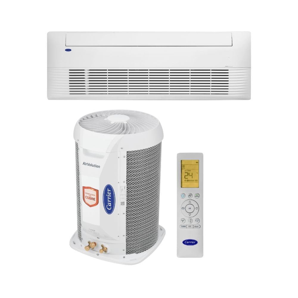 Ar Condicionado Split Cassete 1 Via Carrier 18000 BTUs Quente e Frio Inverter 220V R32 38TVQF18515MC