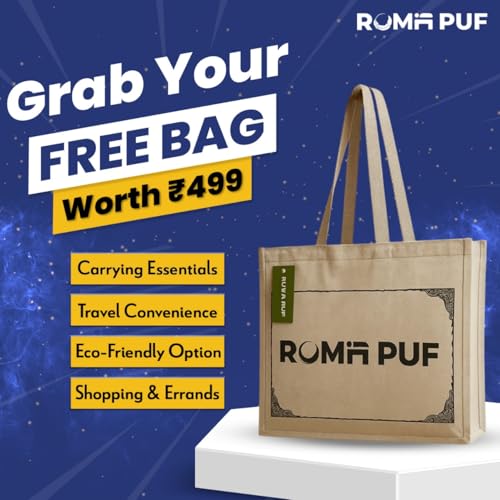 Image of ROMA PUF Stardust Virgin Microfiber Pillow, Height Adjustable, Orthopedic, Toxin-Free, Soft & Supportive for Neck Back Shoulder Cervical Side Sleeping, Pack of 2 (24x16 Inch)(Bag Included)