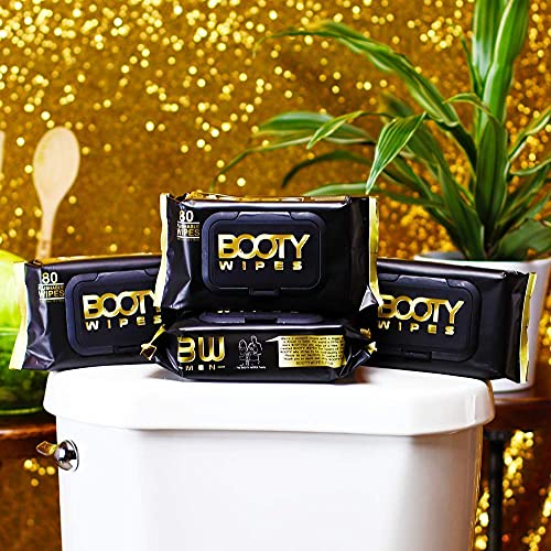 Booty Wipes - Couples Booty Bundle - 640 Flushable Wet Wipes For Adults, Infused With Aloe Vera & Vitamin E #TOP6