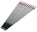 GPP® NEW X12 Replaceable 30" 7.8mm Carbon Shaft Plastics Fletching W Aluminum Seat Arrows