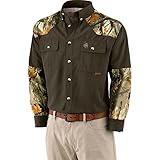 Legendary Whitetails Men's God's Country Camo Button Down Camp Shirt Swamp Large