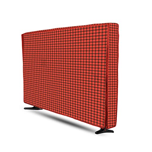 Image of Transparent LCD /LED T.V Protector Cover with Zipper Enclosure for 32 Inch Suitable for All Major Brand & Model (Color-Red, Size-29x3x19 Inches)