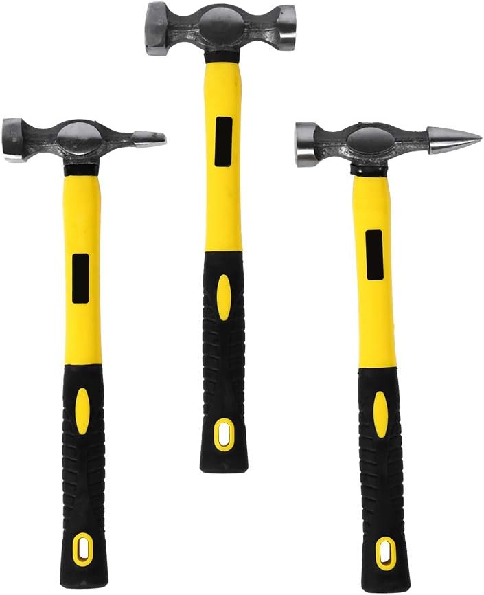 7pcs Car Auto Body Panel Repair Tool Kit Handles Beating Hammers Heel Dolly