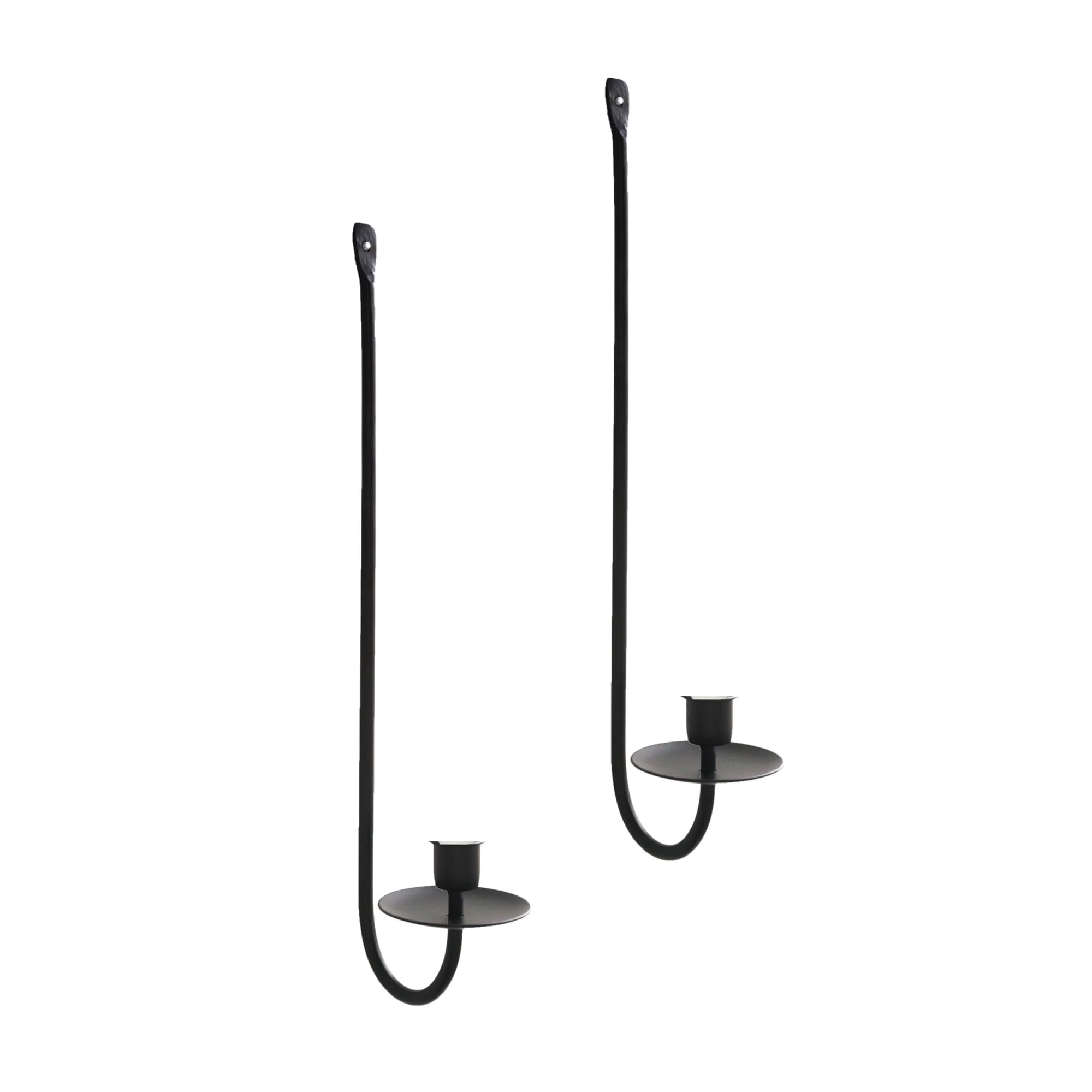 Wall Candle Sconce Holder Wall Candle Holder 2 Piece Mounted Modern Sconce Living Room Farmhouse Mantel(Color 2)