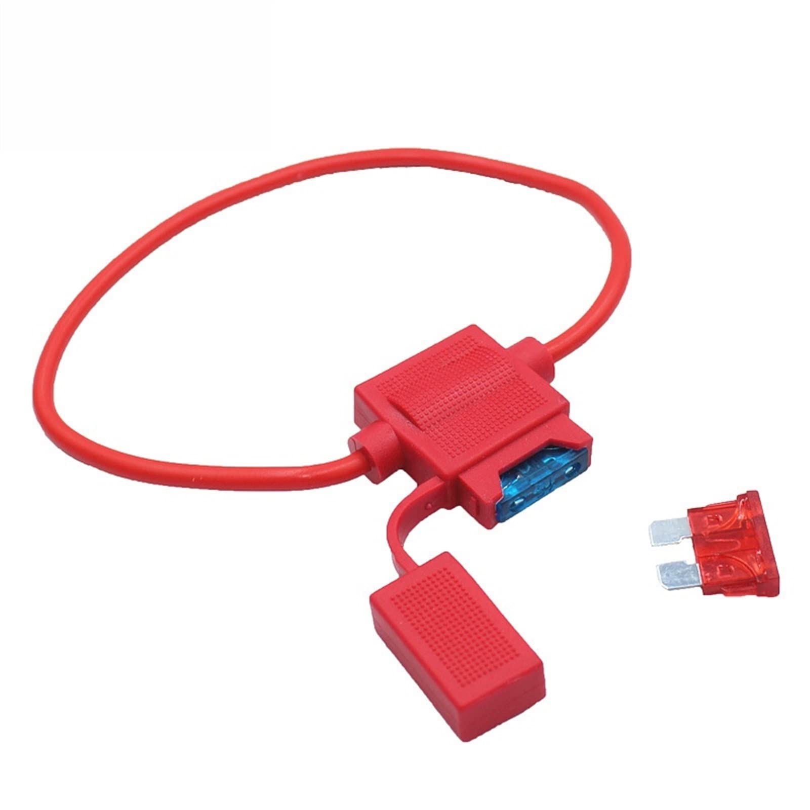 KXIWLUFV 1Pcs Medium Blade Car Fuse + Waterproof Auto Holder(30a)