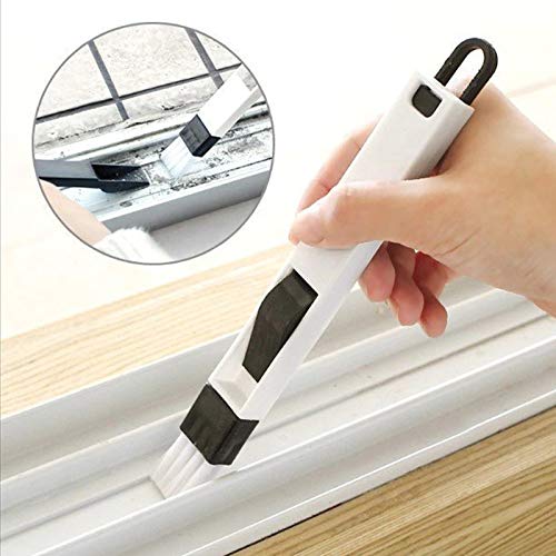 Garden Of Arts Plastic Corners & Edges Dust Cleaning Brush For Window Frame, Keyboard With Mini Dustpan Window Cleaner Brush(Multiucoloured) 3