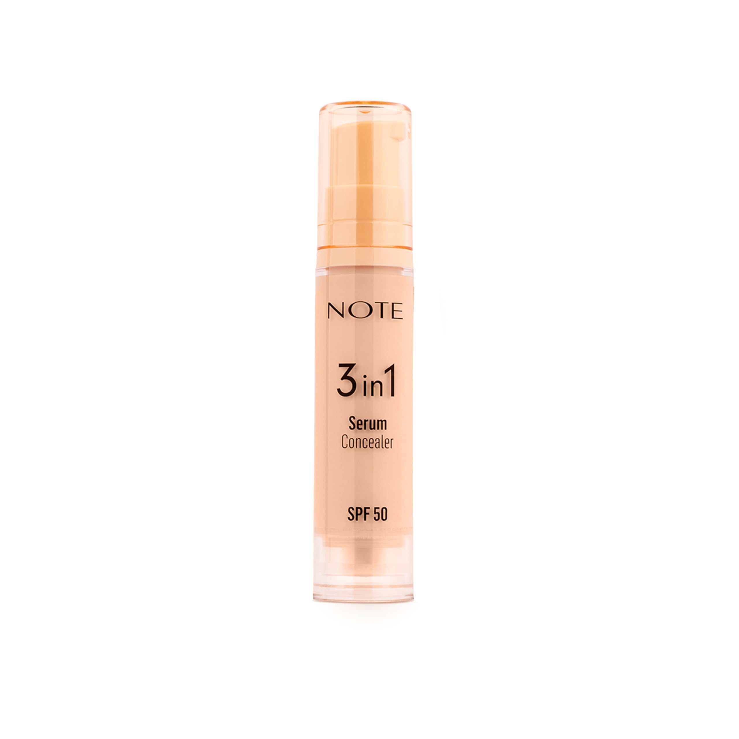 Note Cosmetics3 in 1 Serum Concealer 20 Medium Beige SPF 50 Nemlendirici ve Aydınlatıcı Göz Altı Kapatıcısı