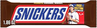 SNICKERS Chocolate Candy Bar, Full Size 1.86 oz, Chocolate Snacks