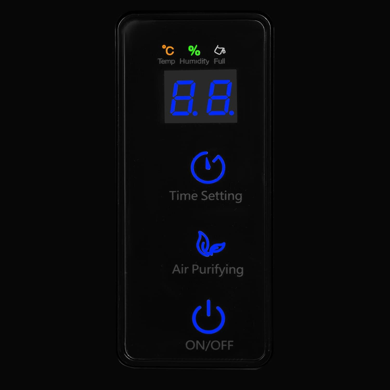 Deumidificatore, Deumidificatore per Casa, Deumidificatore Portatile 1500ML Controllo Umidità e Muffa, con Timer, Spegnimento/Sbrinamento Automatico