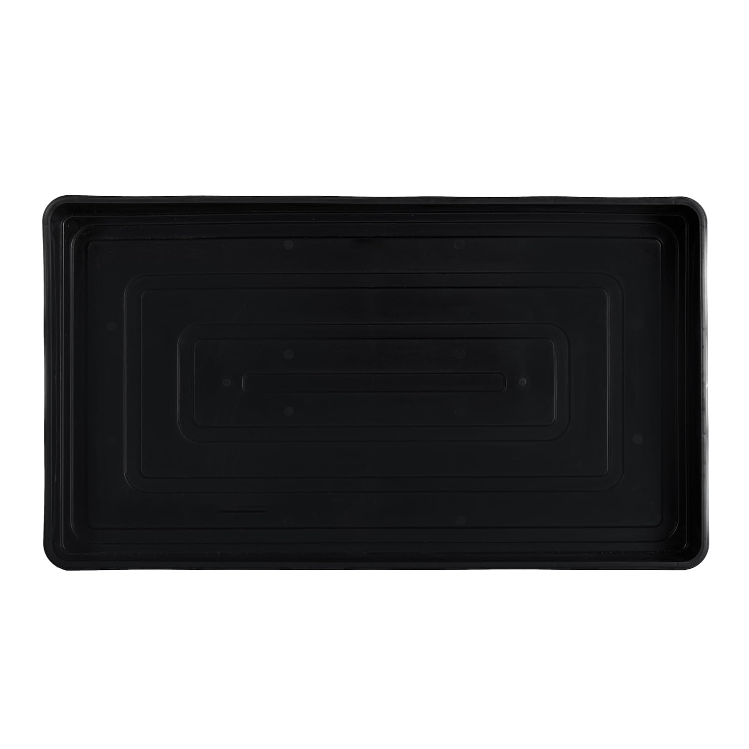 Kunststoffwanne, Pflanzschale groß, Auffangwanne, Plastikwanne flach, 55,5x31,5x6,5 cm, 2 Stück, Pflanzenwanne Kunststoff, Anzuchtschalen