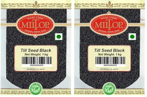 Image of Miltop Sesame Till Seed Black 1kg (Pack of 2)