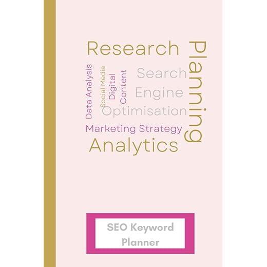 SEO Keyword Planner Notebook for Content Strategy