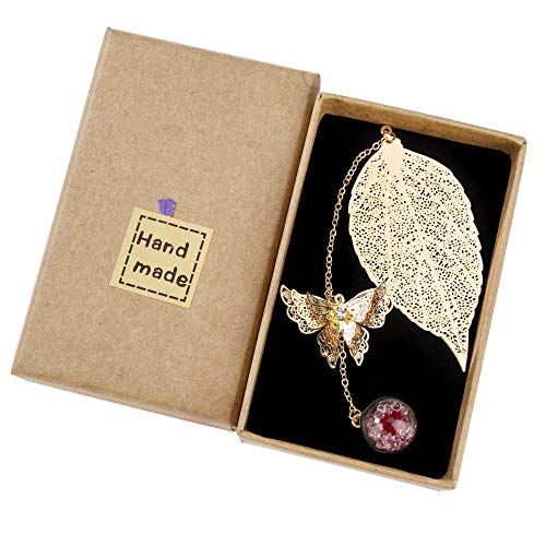 Segnalibro in foglia di Metallo con Elegante