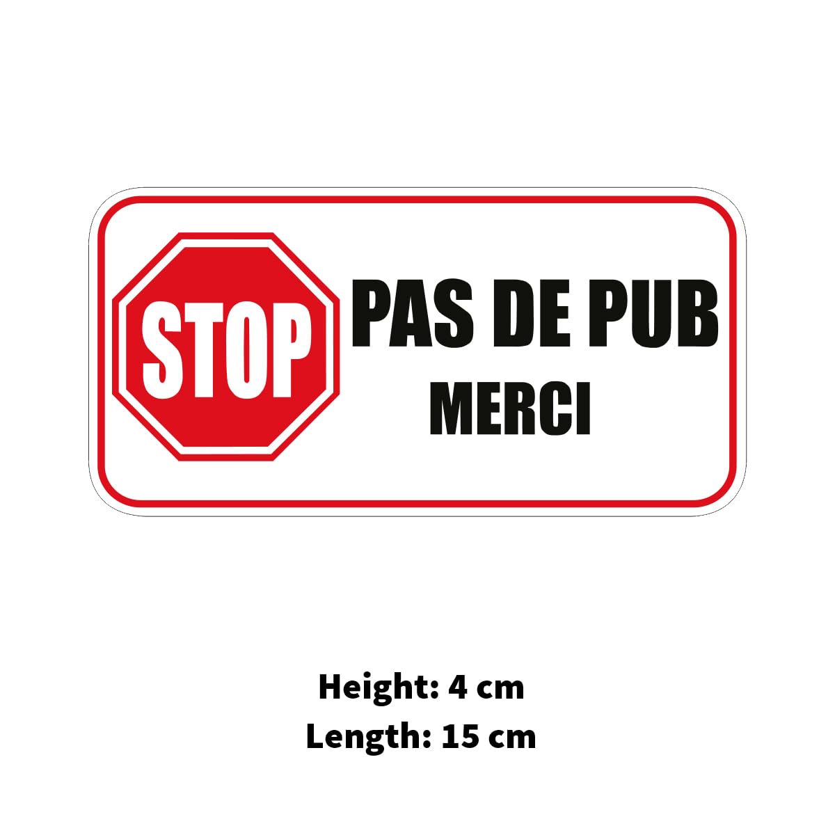 Pegatina Redonda 'Estacionamiento Prohibido' - Vinilo Impermeable UV, 25 Cm, Laminado, Resistente