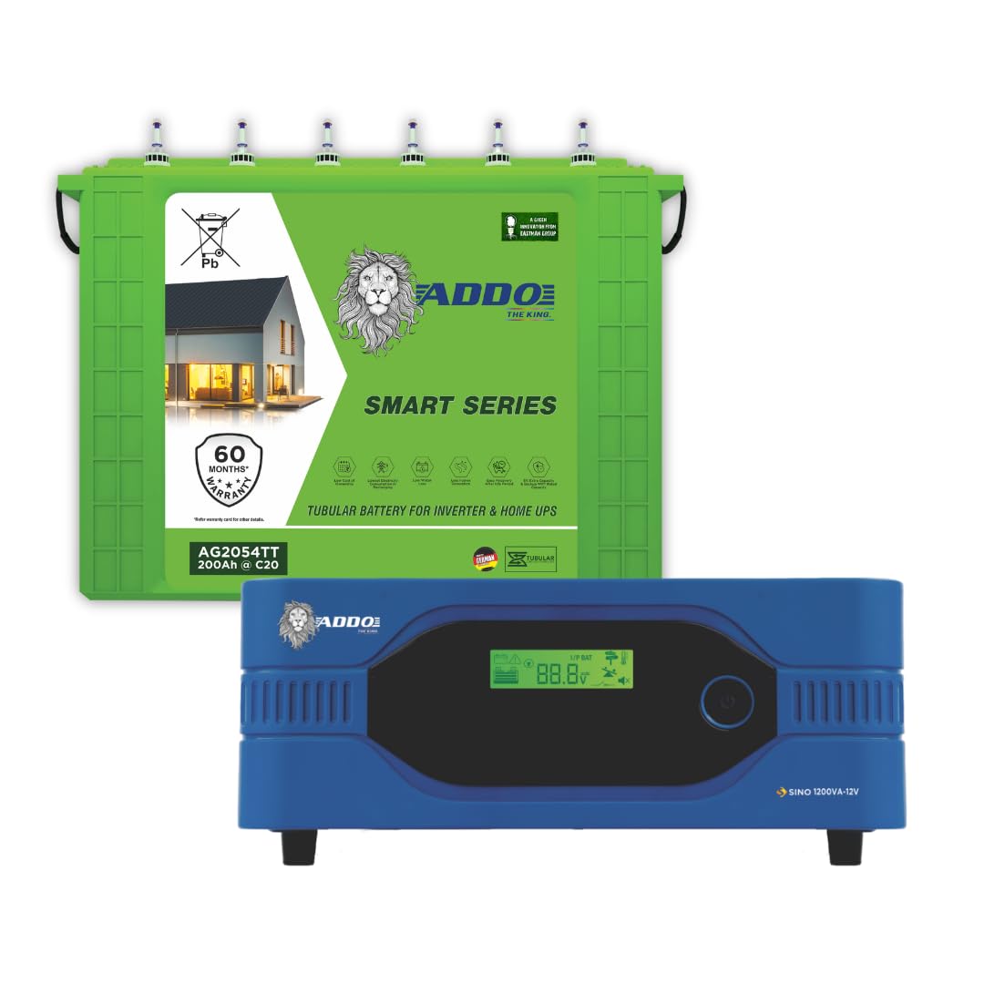 ADDO Inverter & Battery Combo SINO 1200 Pure Sinewave 1200 VA=1200