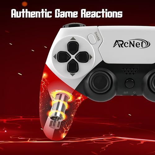 Image of ARcNet Dualshock Wireless Controller Game Switch For PS 4 With 3.5 mm Headset Port & 6 Axis Gyro Sensor Wireless USB Controller Compatible for PS 4 Slim /PRO /Fat With Built in Speaker