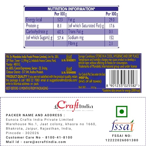 Image of eCraftIndia Set of 2 Blue & Golden Pearls and Peacock Designer Rakhis for Brothers with Chocolate, 2 Cadbury Dairy Milk, 2 Kitkat, Rakhi with Chocolate Gift - Roli Chawal Pack, Greeting Card
