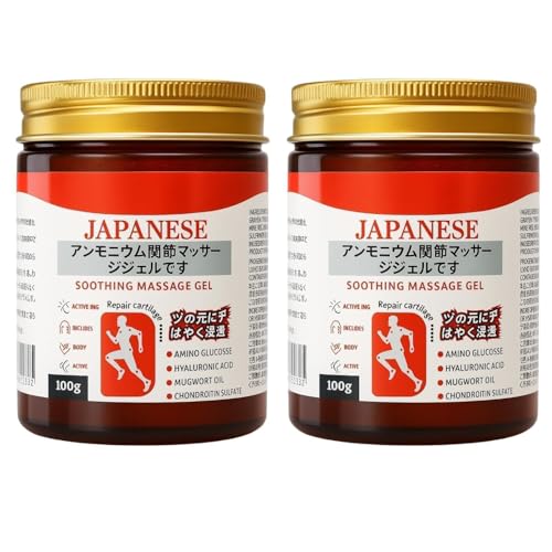 Image of Culina Pain Relief Gel |Japanese Formula Soothing Massage Gel for Joint & Muscle Pain Relief | Arnica, Mugwort, Hyaluronic Acid - Back, Neck, Knee & Leg Massage Balm | 100g (Pack of 2)