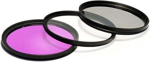 Filtro Polarizador Circular de UV Ultra Violet + CPL + FLD Filtro fluorescente Kit para Samyang tilt-shift 24mm F3.5Lens