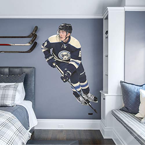 Fathead NHL Columbus Blue Jackets Zach Werenski- Officially Licensed Removable Wall Decal, Multicolor, Life-Size