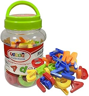 Ram© ABC Magnetic Letters 78 Magnetic Letters And Numbers Gift Set Tub For Kids Educational Spelling Maths Letters