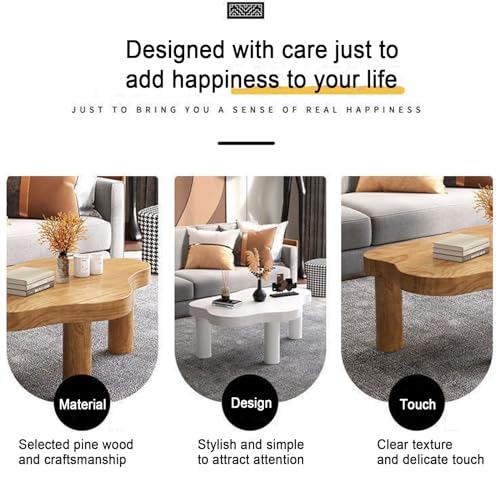 Table basse en forme de nuage montage facile pour salon design