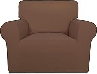 Vista 38 de PureFit Funda súper elástica para sofá reclinable con bolsillo, funda de sofá suave y antideslizante de elastano, lavable, protector de muebles