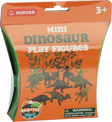 Figurine de dinosaure Aurora Toys Timeless Habitat multicolore de 15,2 cm pour le jeu