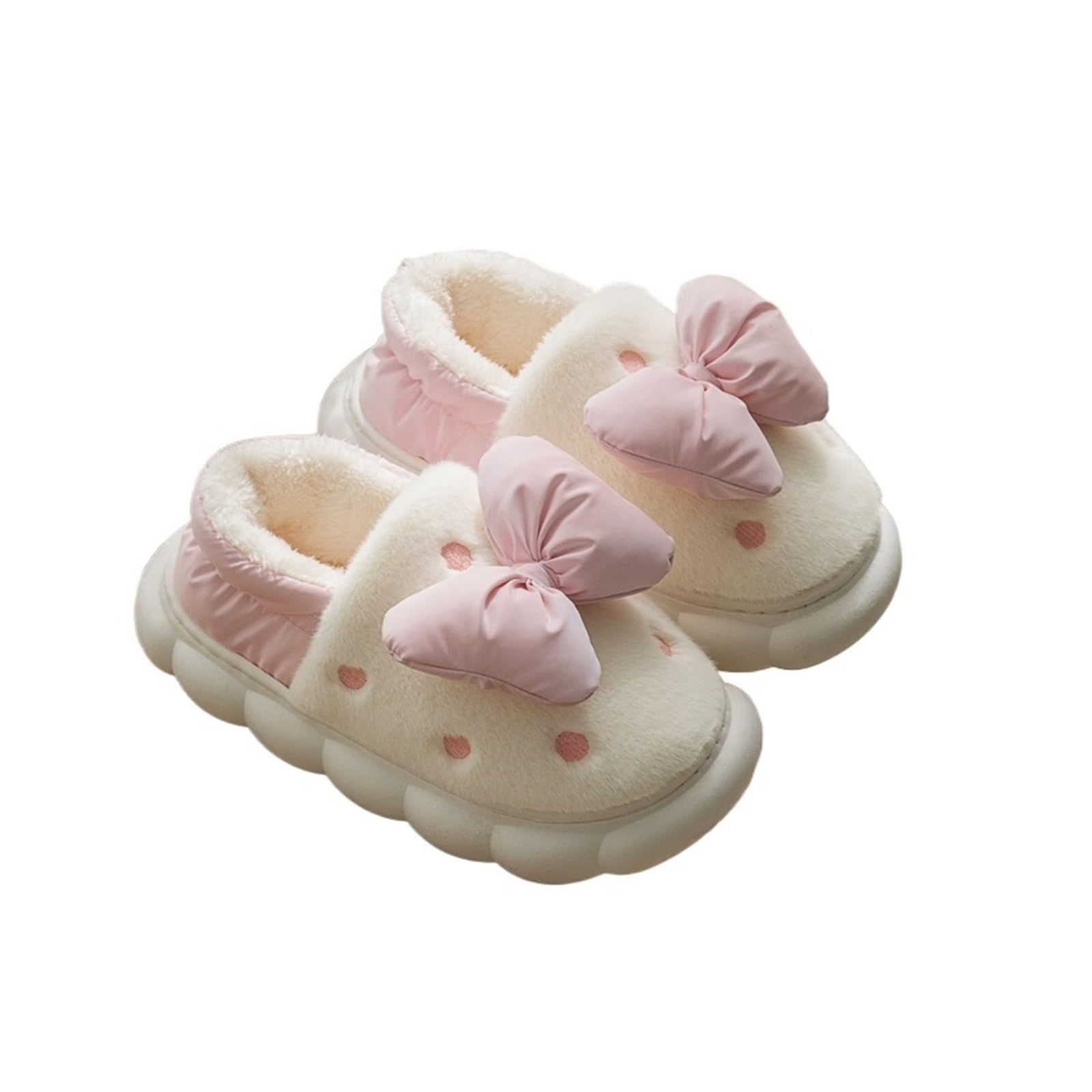 Chaussures en coton pour femmes aux semelles souples et peluche dessin animé