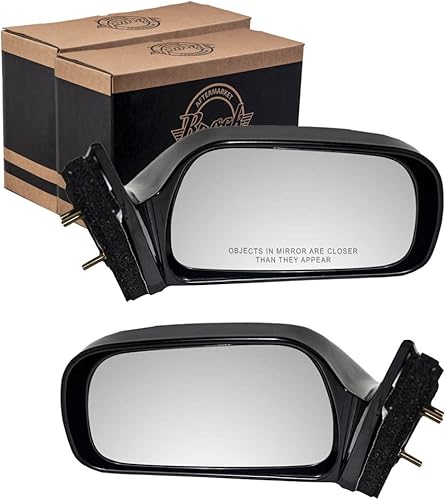 Brock Juego de espejos retrovisores laterales eléctricos sin calefacción, compatibles con Camry Japan 97-01 87940-33150-C0 87910-33150-C0