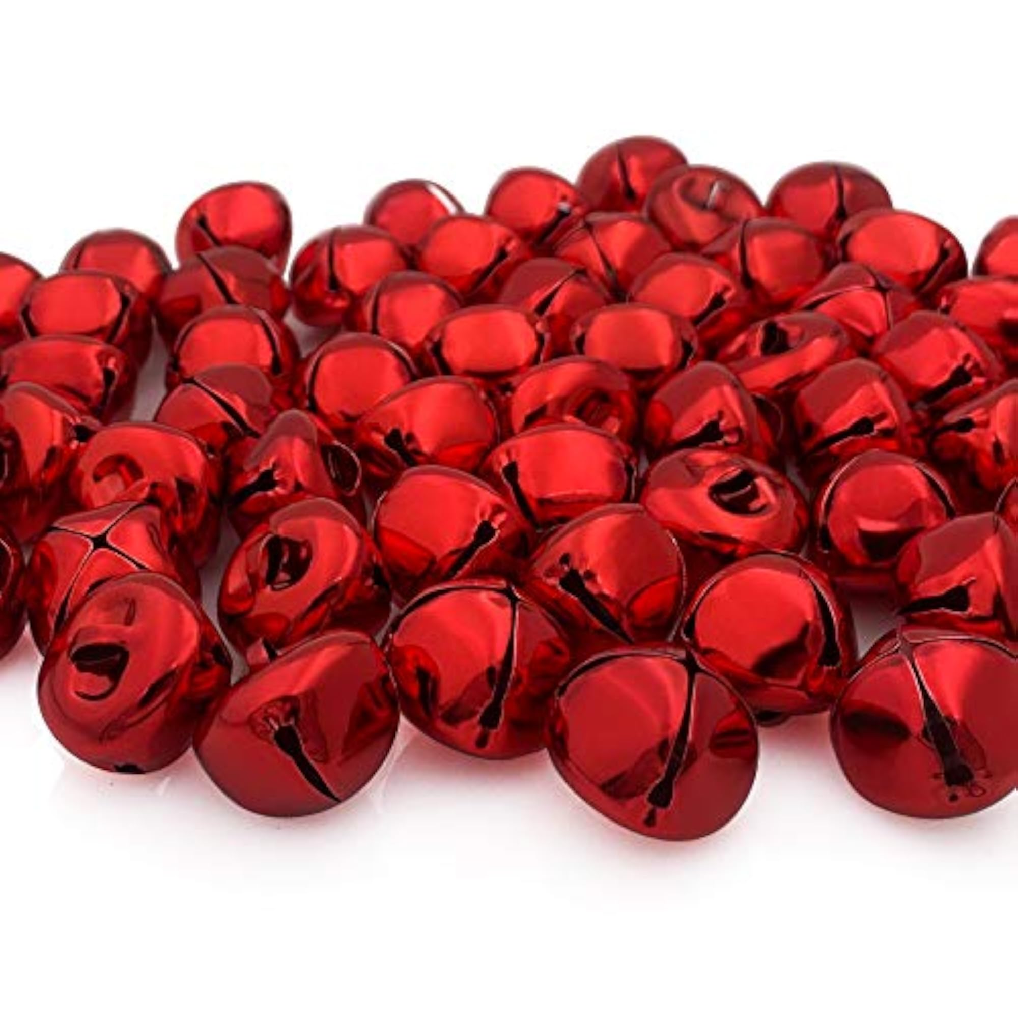 Jingle Bells 25mm/38mm Bright Red Beads for Crafts