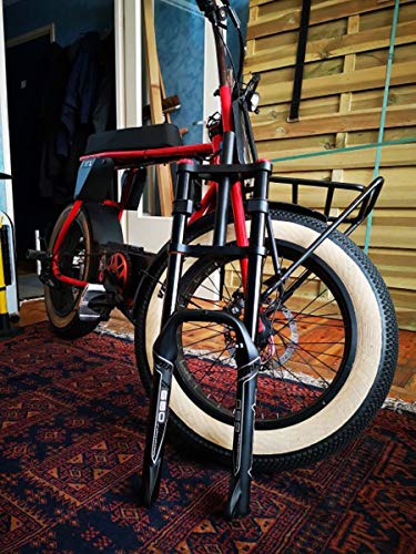 Mzp Bmx Bike Suspension Fork 20 Inch 150Mm Travel Disc Brake Bicycle Fork Magnesium Alloy 4.0 Fat Tires Qr 1-1/8" Mountain Bikes Fork Adjustable Damping (Color : Air, Size : 20Inch) #TOP7