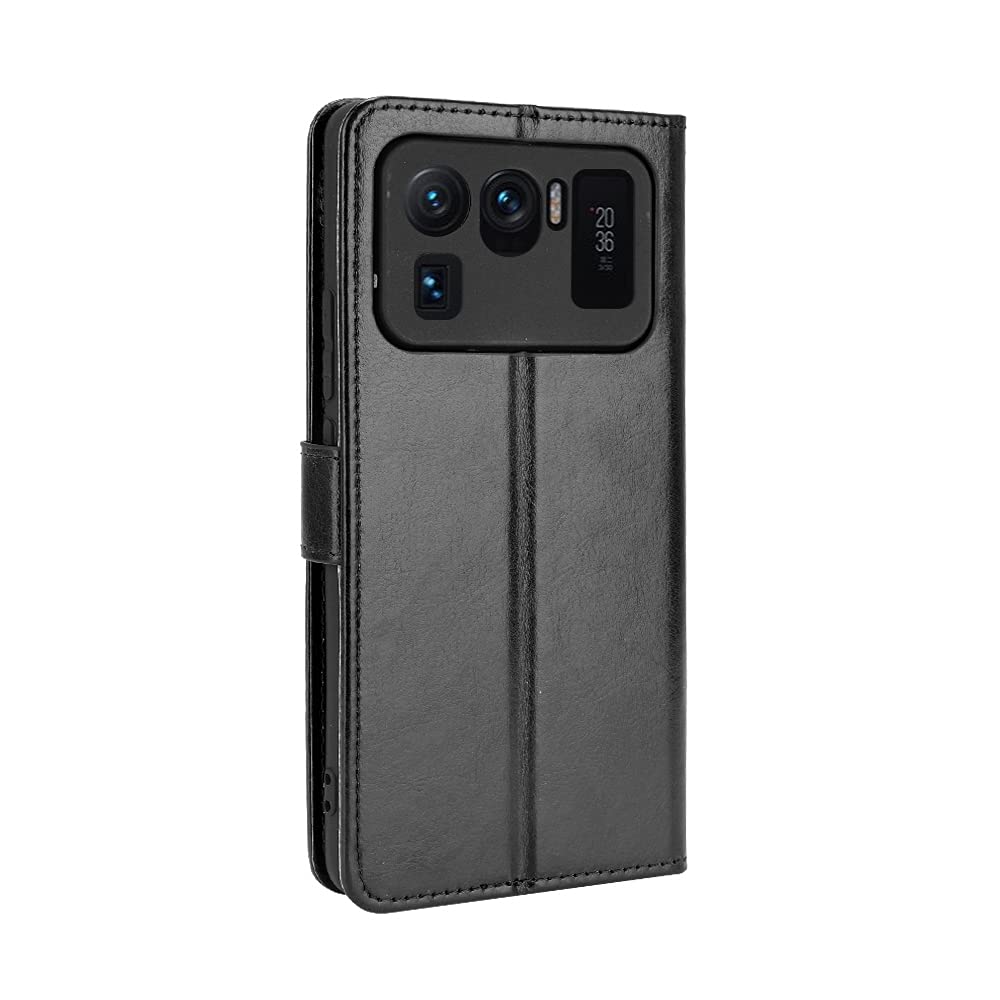 Neinei Custodia Portafoglio In Pelle Premium Per Xiaomi Mi 11 Ultra 5G - Flip Cover Con Slot Carte, Supporto E Chiusura Magnetica - Nero