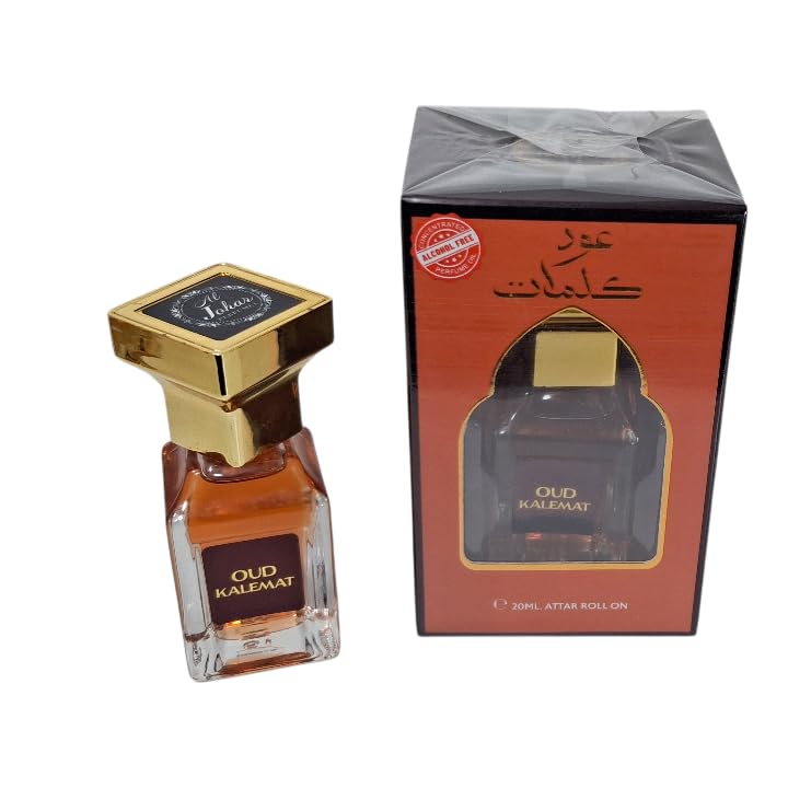 Oud Kalemat Aceite Concentrado Attar Roll On, 20 ml, para Hombres y Mujeres