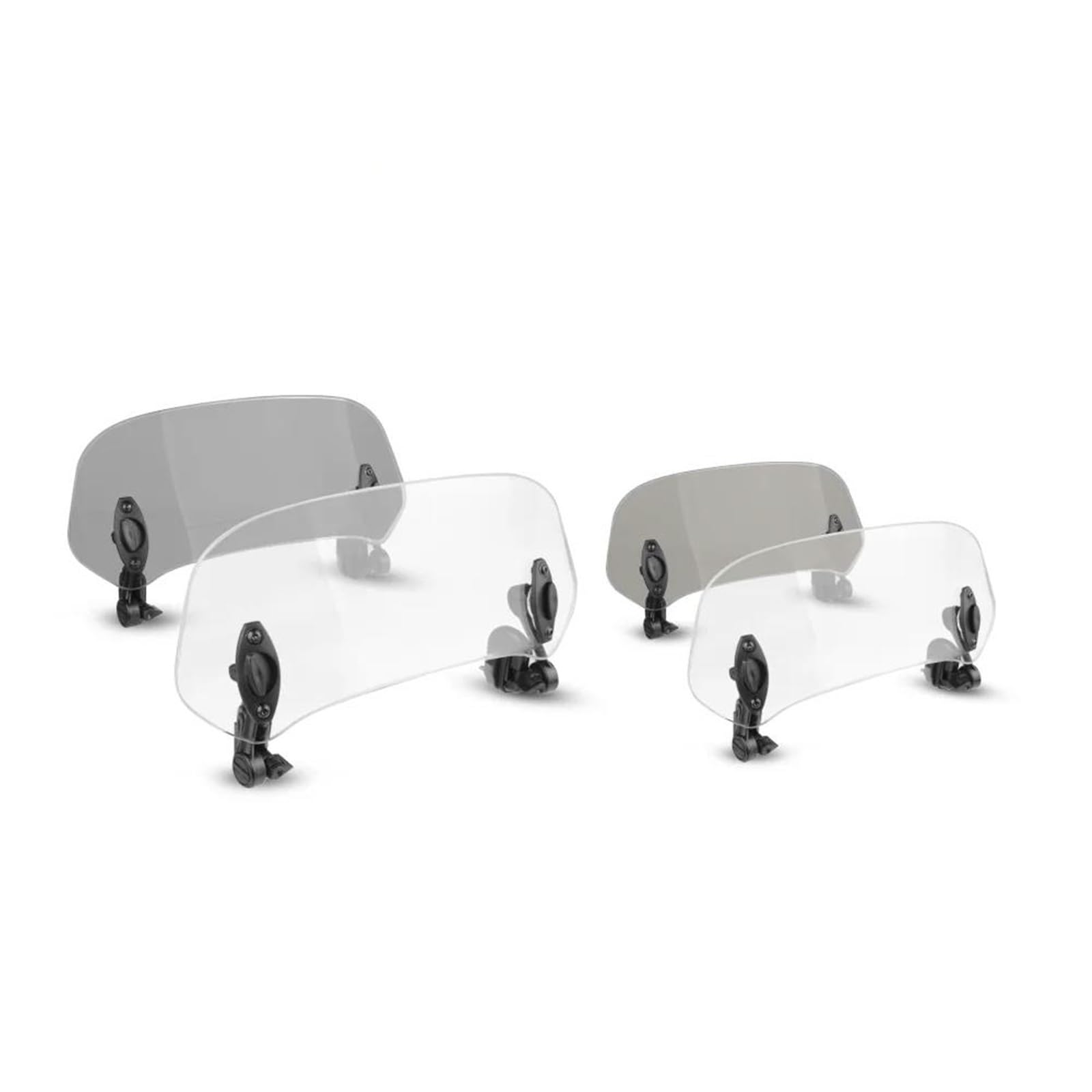 Motorfiets Windscherm voor Yamaha FJR1300 FJR 1300 – Clip-On Windshield Extensie, Verstelbaar Motorfiets Scherm, Windafleider, Windbescherming,A Transparent-280mm × 120mm