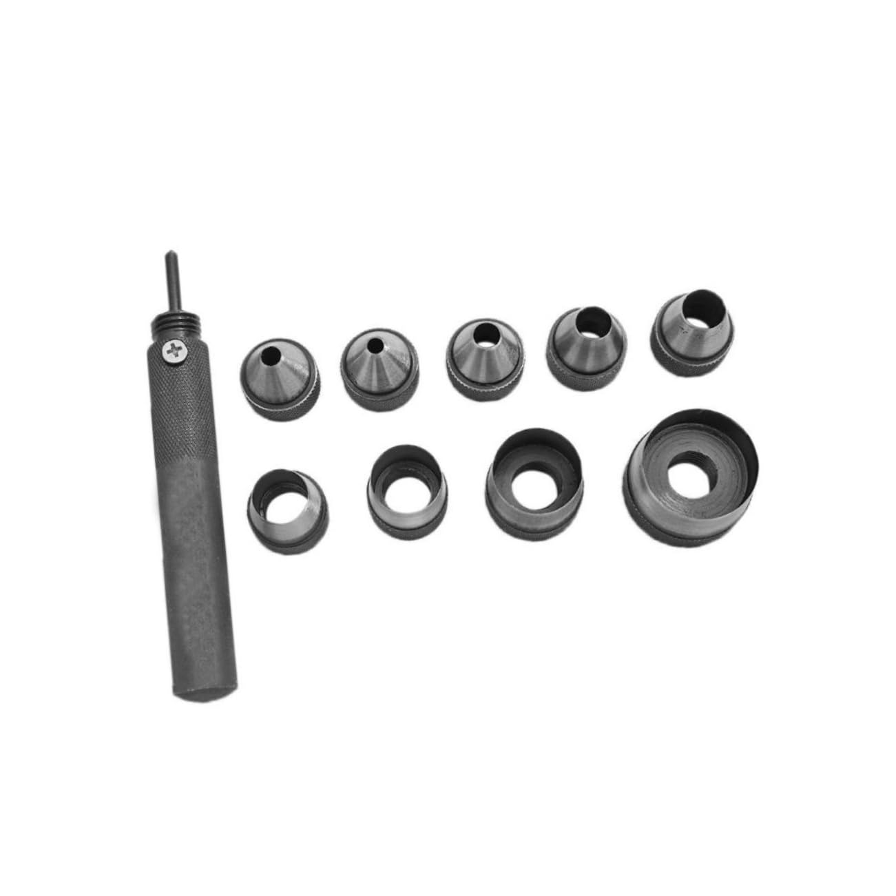 NUOBESTY Lederlocher Set Hohllocher für Handtaschen Gürtelmuster Präzisionsstanzer aus Robustem mit Klingen für Lederarbeiten und Canvas-kleidung