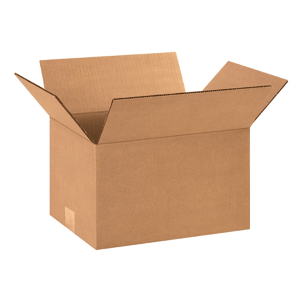 (2pack) Aviditi 1297 Corrugated Cardboard Box 12" L x 9" W x 7" H, Kraft, for Shipping, Packing and Moving (Pack of 25)
