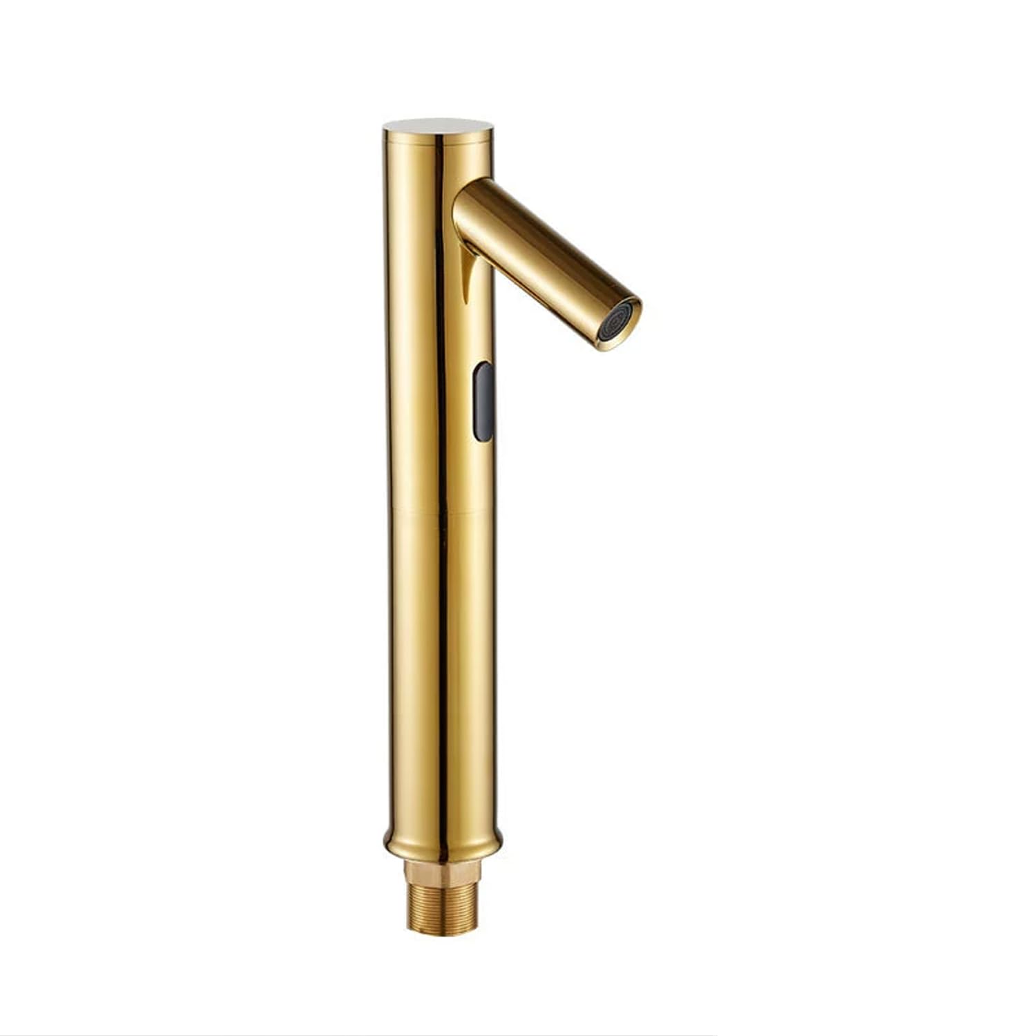 Genérico Grifos de Sensor automático para Lavabo de baño, Grifo Mezclador sin Contacto con Control de Agua Caliente y fría, grifos de Lavabo Alto con Acabado Dorado