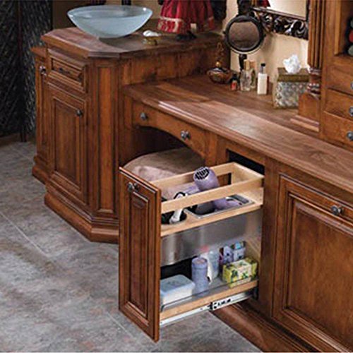 Vanity Grooming Organizer - Base Height, Natural, Wood - Maple (445-Vcg25-8) #TOP23